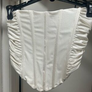 White corset top
